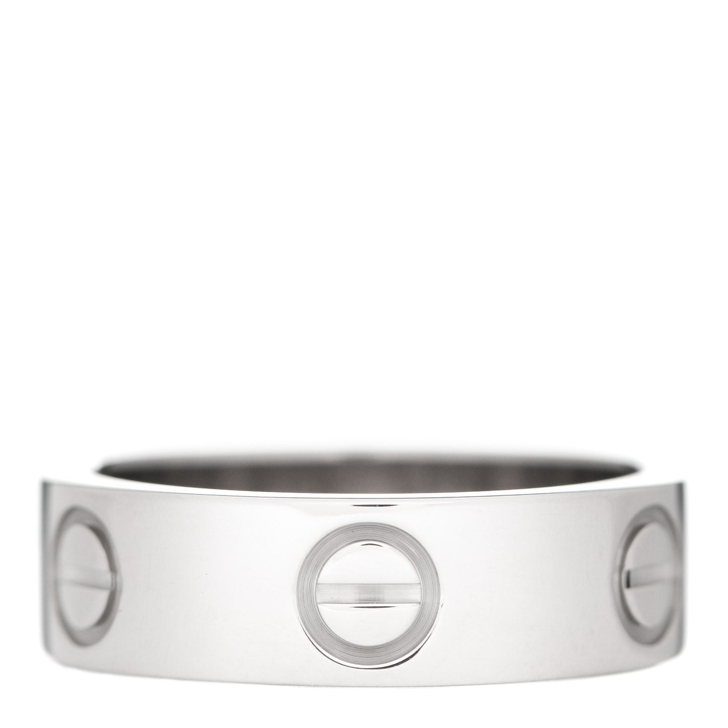 18K White Gold 5.5mm LOVE Ring 49 4.75