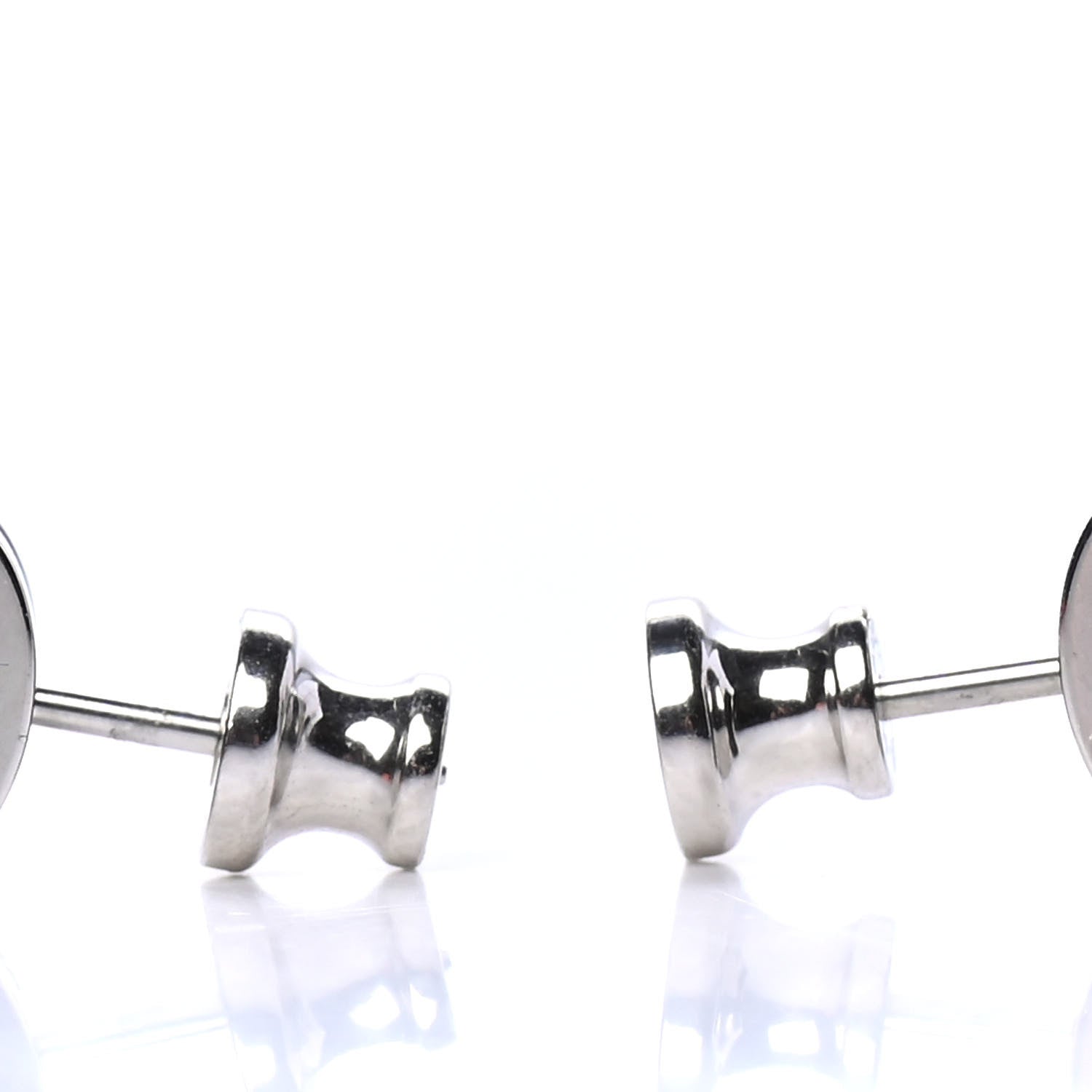 Hermes Palladium Lacquered Mini Pop H Earrings Black 3 of 4