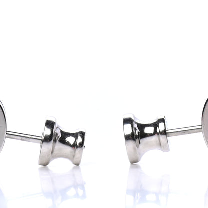 Hermes Palladium Lacquered Mini Pop H Earrings Black 3 of 4