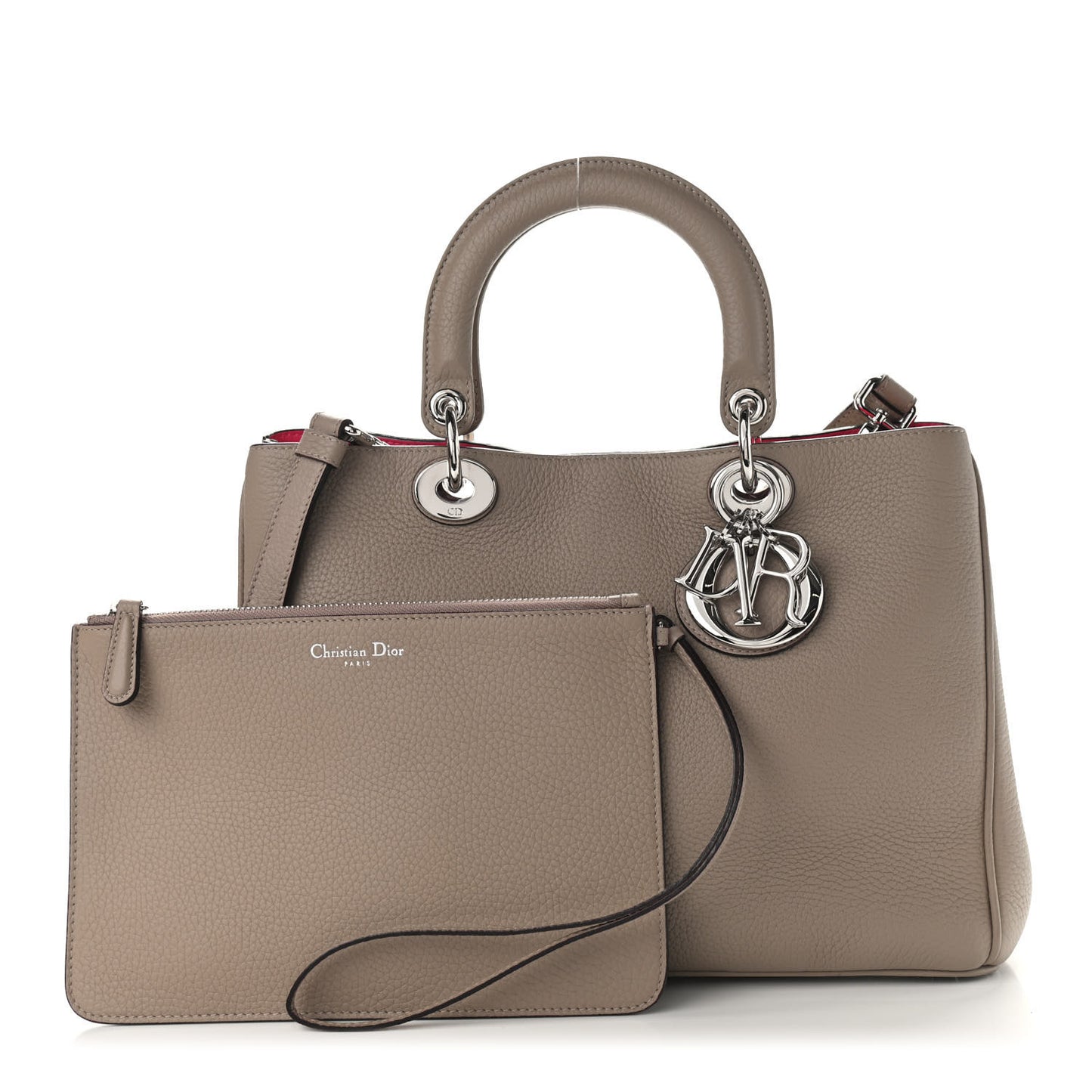 Bullcalf Medium Diorissimo Tote Beige