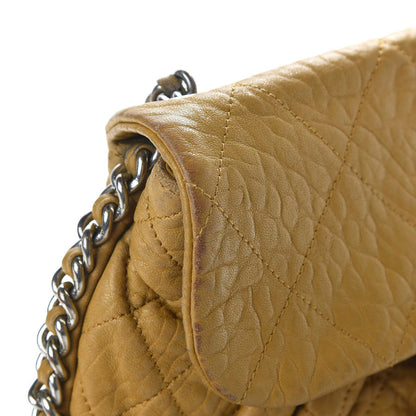 Chanel Washed Lambskin Quilted Large Chain Around Messenger Dark Beige 15 of 19
