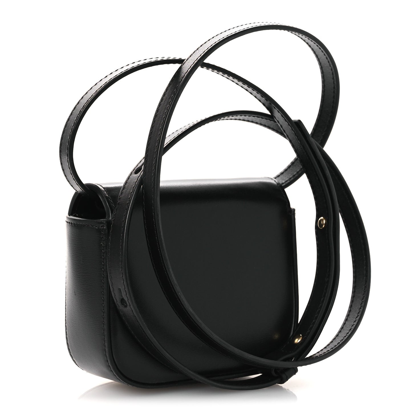 Shiny Calfskin Mini Claude Black