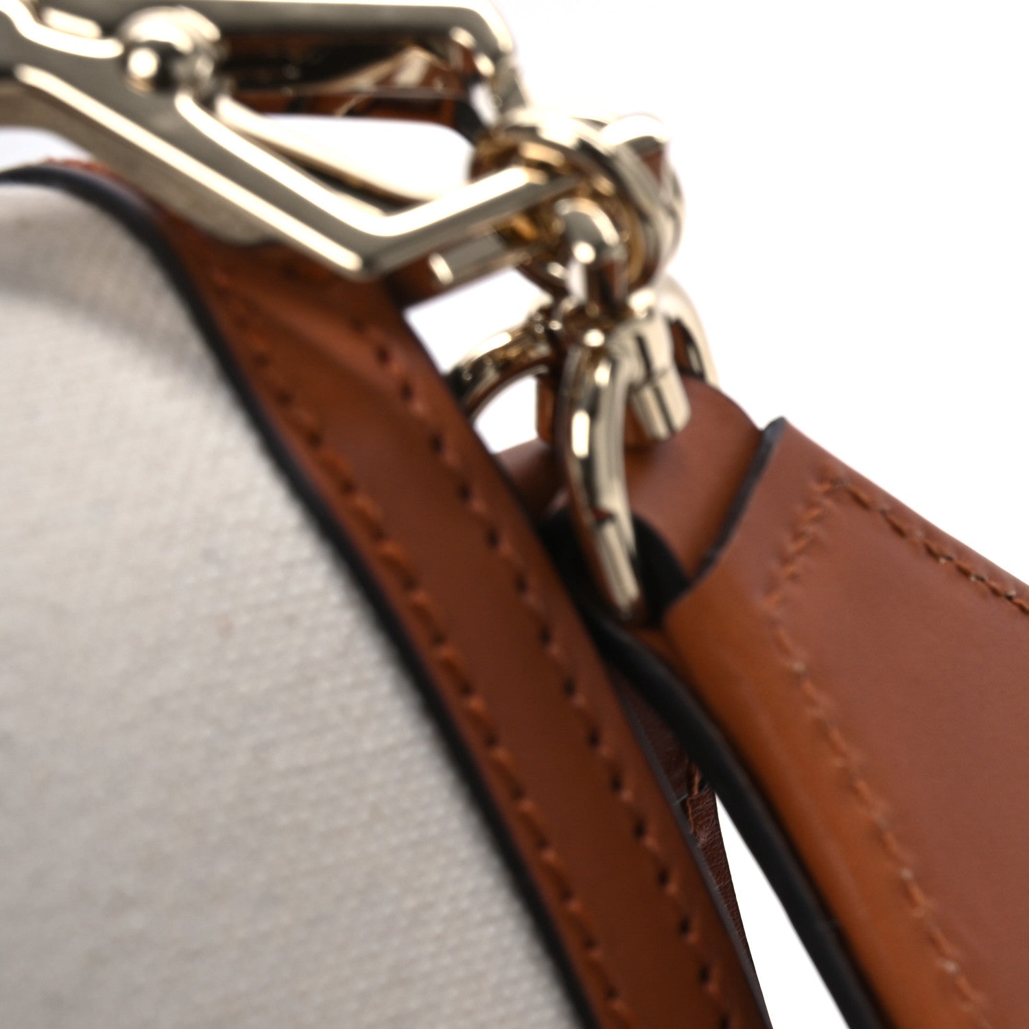 Gucci Canvas Calfskin Web Small Bamboo 1947 Top Handle Bag Greggio Harness Brown 14 of 14