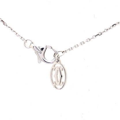 Cartier 18K White Gold Diamond XS D'Amour Pendant Necklace 4 of 6