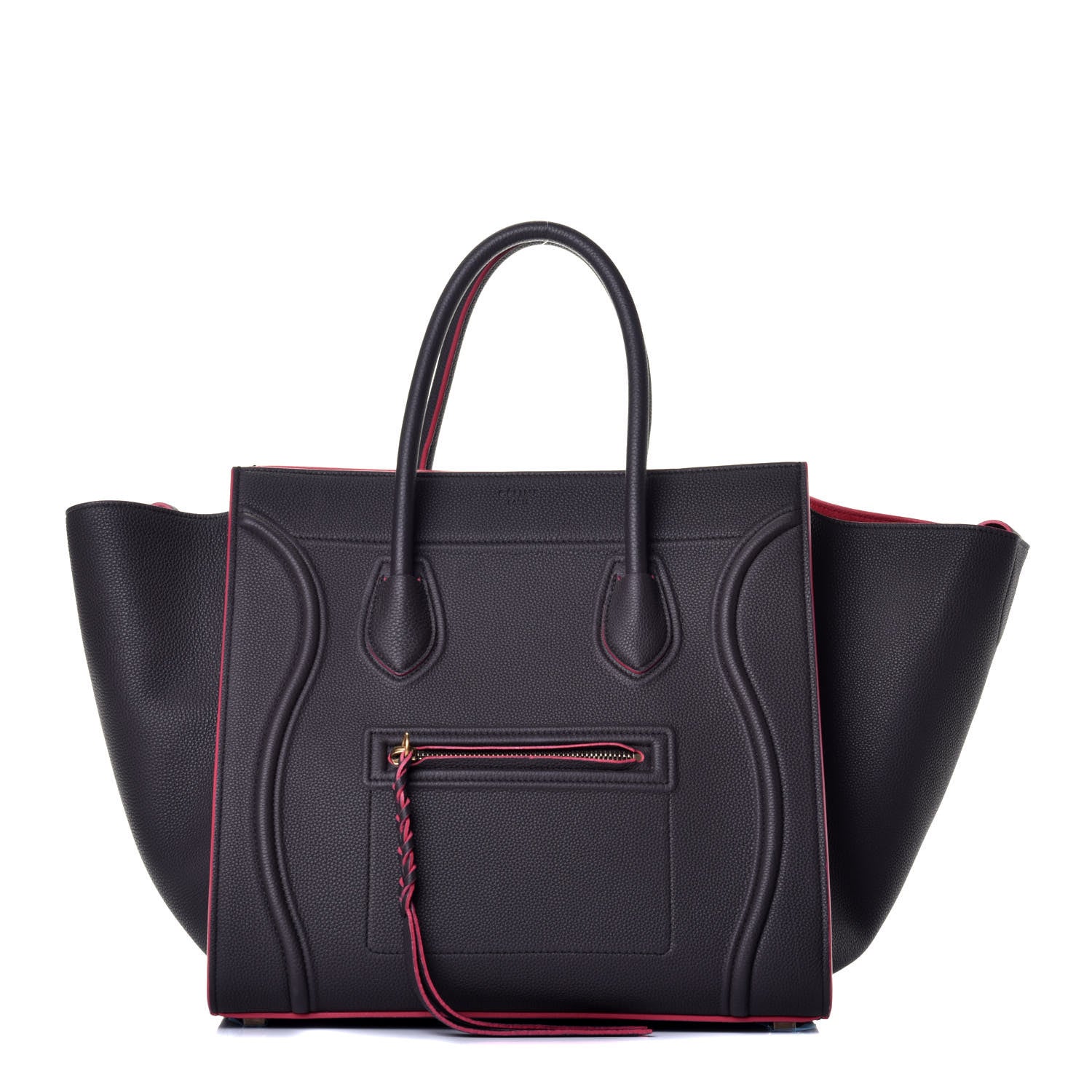 Celine Baby Grained Calfskin Medium Phantom Luggage Dark Taupe 1 of 7