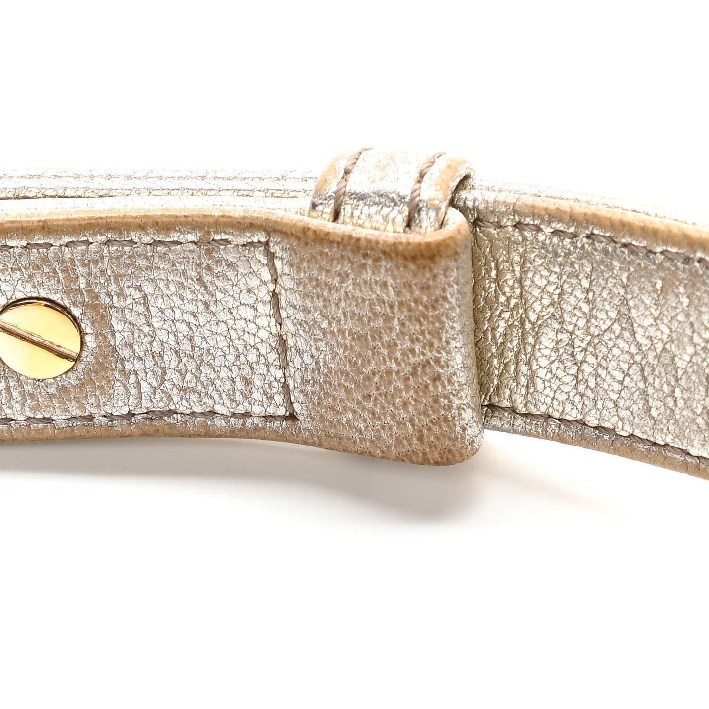 Metallic Goatskin Calfskin Medium Boy Flap Gold Black