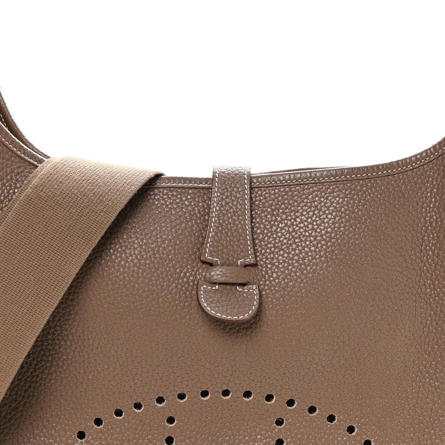 Hermes Taurillon Clemence Evelyne III PM Etoupe 7 of 10
