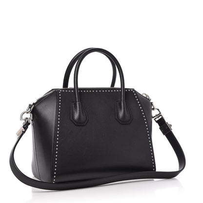 Givenchy Calfskin Medium Studded Antigona Black 3 of 10