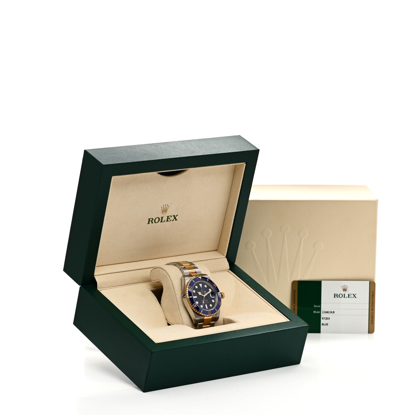 Stainless Steel 18K Yellow Gold 40mm Submariner Date Watch Royal Blue 116613LB