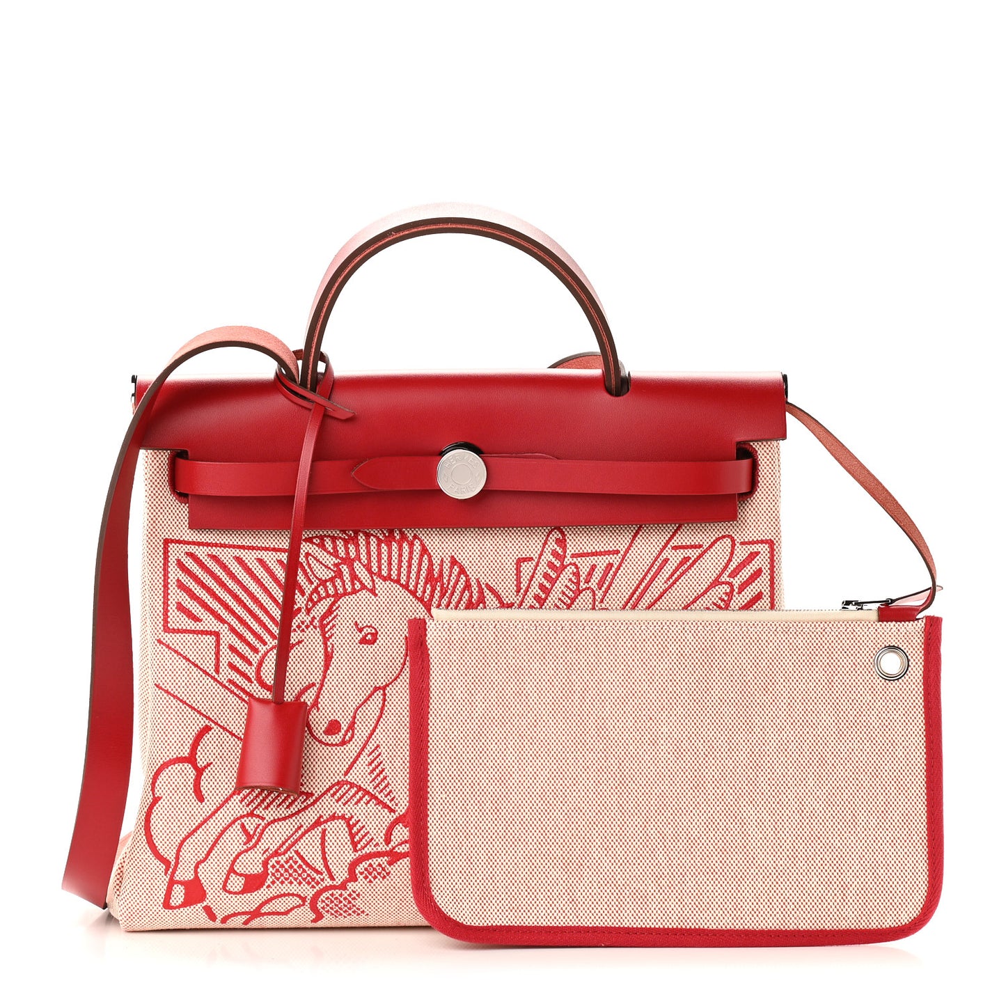 Vache Hunter Toile Pegase Pop Herbag Zip Retourne 31 PM Rouge Piment