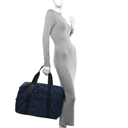 Prada Re-Nylon Saffiano Duffle Bag Navy 2 of 10