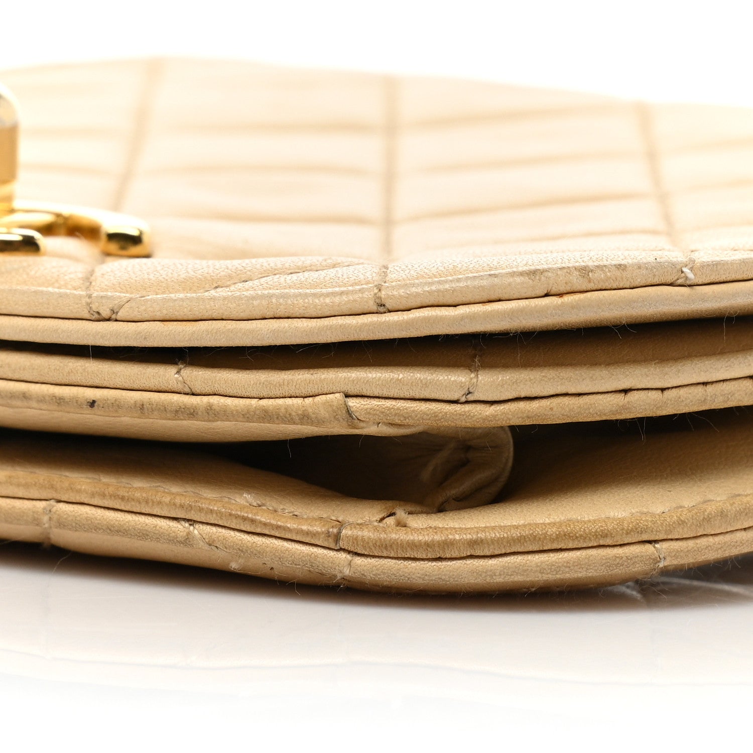 Chanel Lambskin Quilted Flap Waist Belt Bag 75 30 Beige 8 of 24