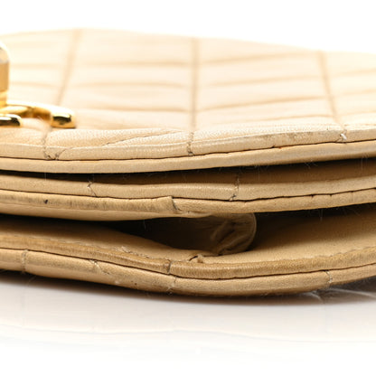 Chanel Lambskin Quilted Flap Waist Belt Bag 75 30 Beige 8 of 24