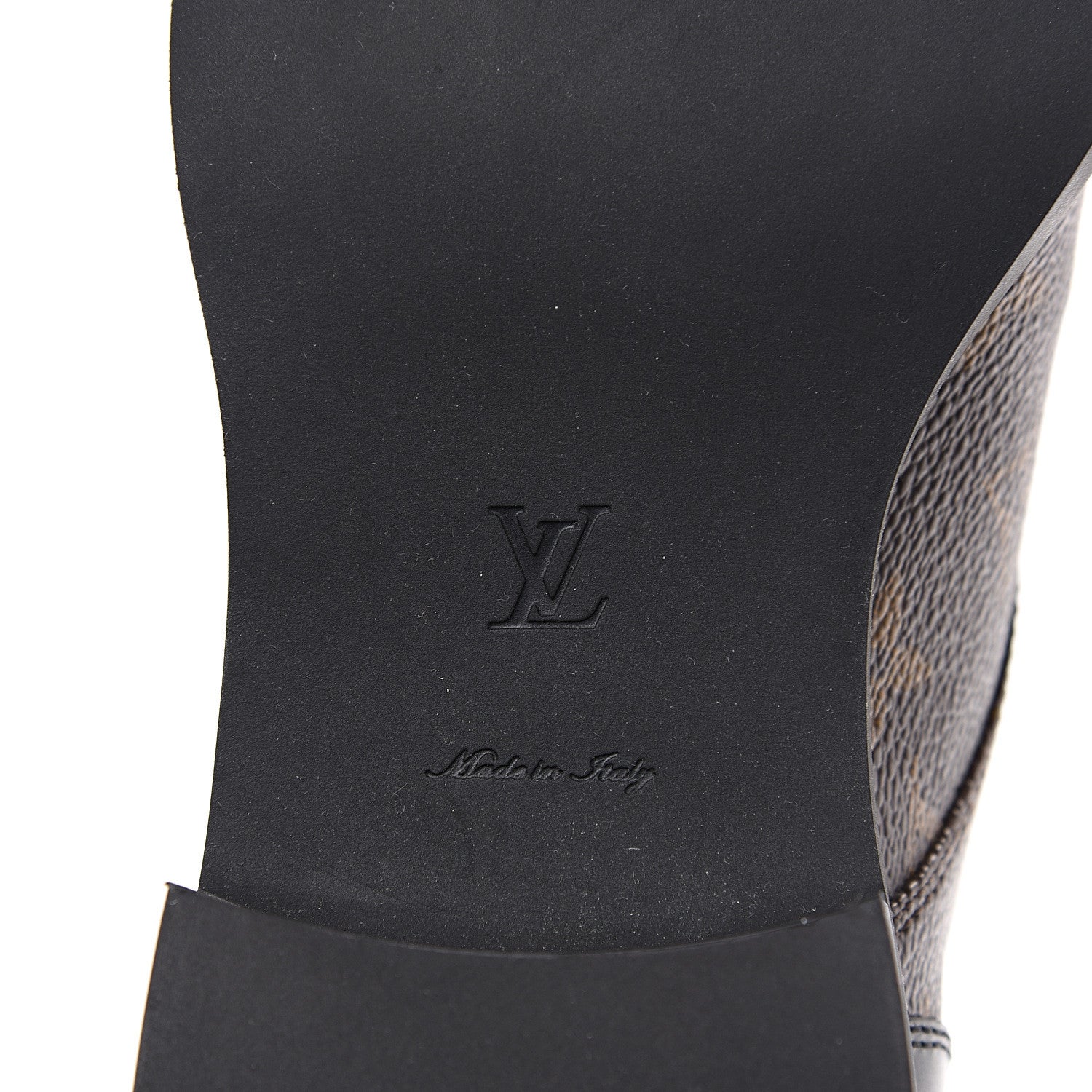 Louis Vuitton Calfskin Monogram Wonderland Flat Ranger Boots 38 Black 6 of 7
