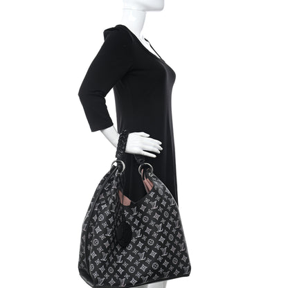 Louis Vuitton Mahina Carmel Hobo PM Black 2 of 9