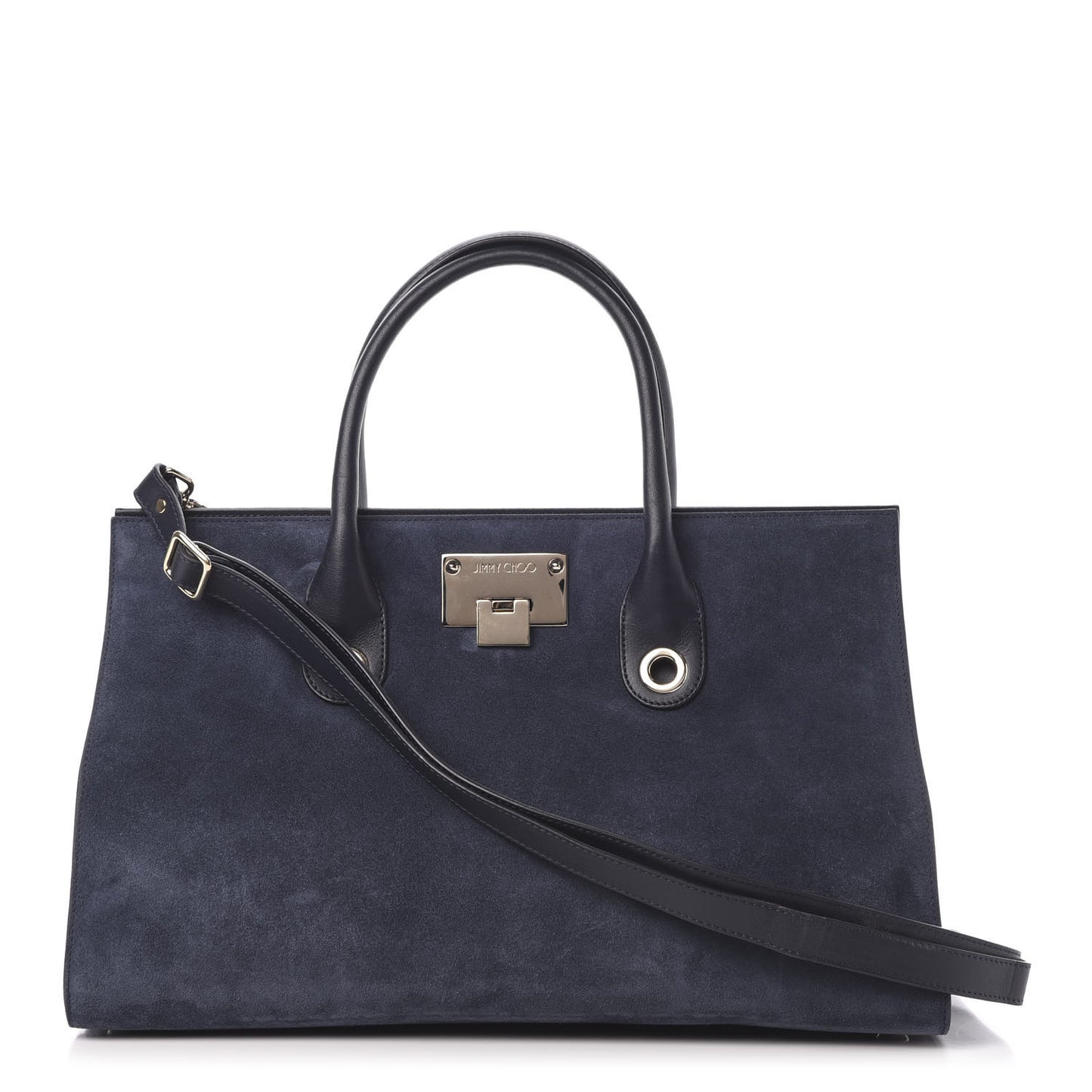 Suede Riley Tote Navy