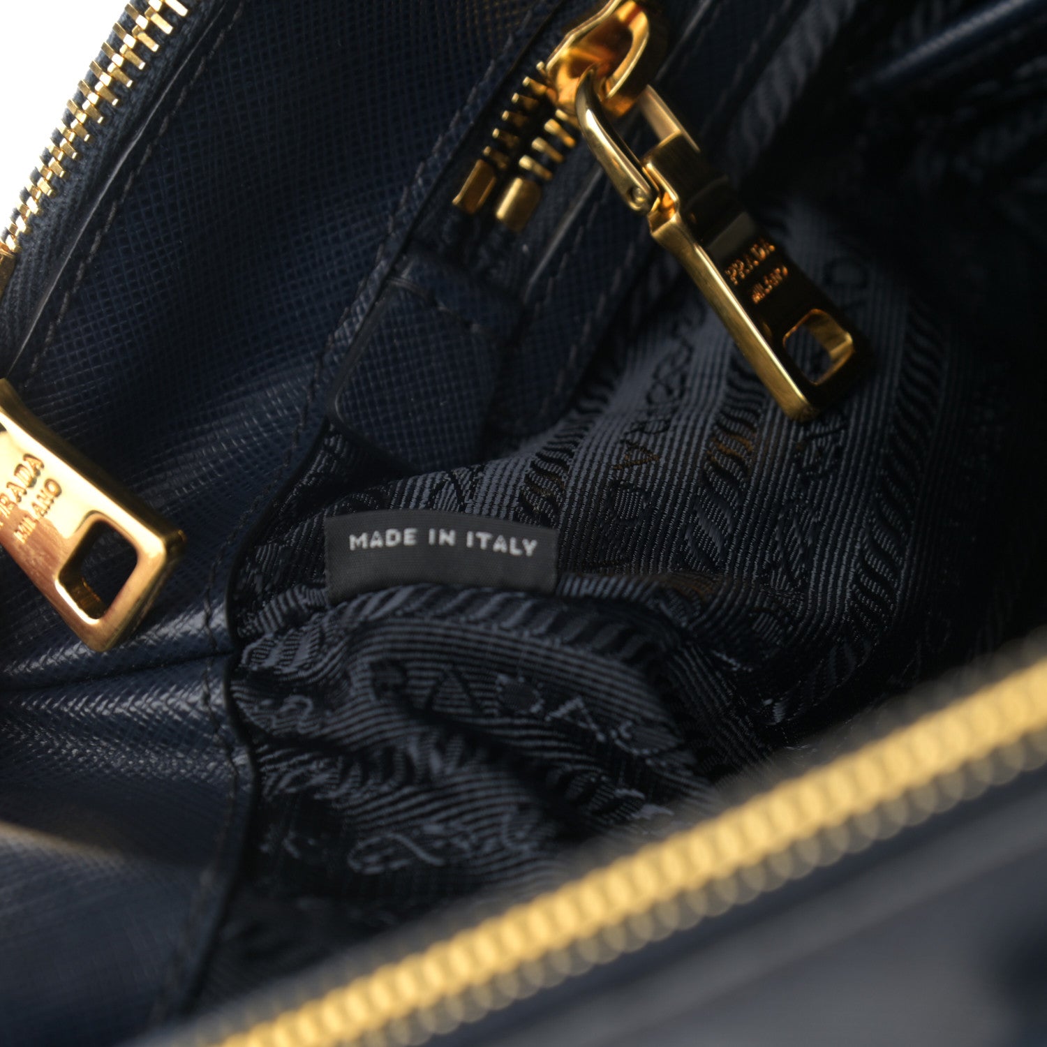 Prada Saffiano Lux Medium Tote Bluette 6 of 15