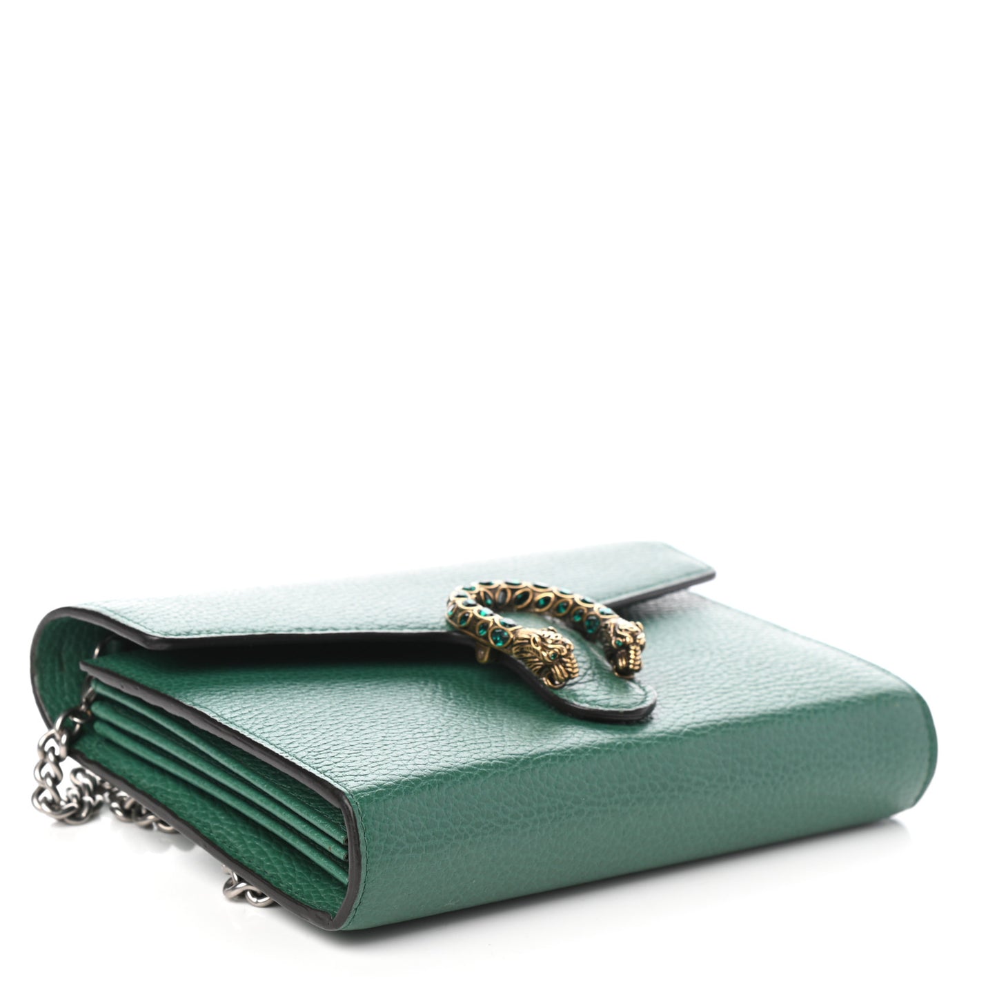 Calfskin Mini Dionysus Chain Wallet Emerald