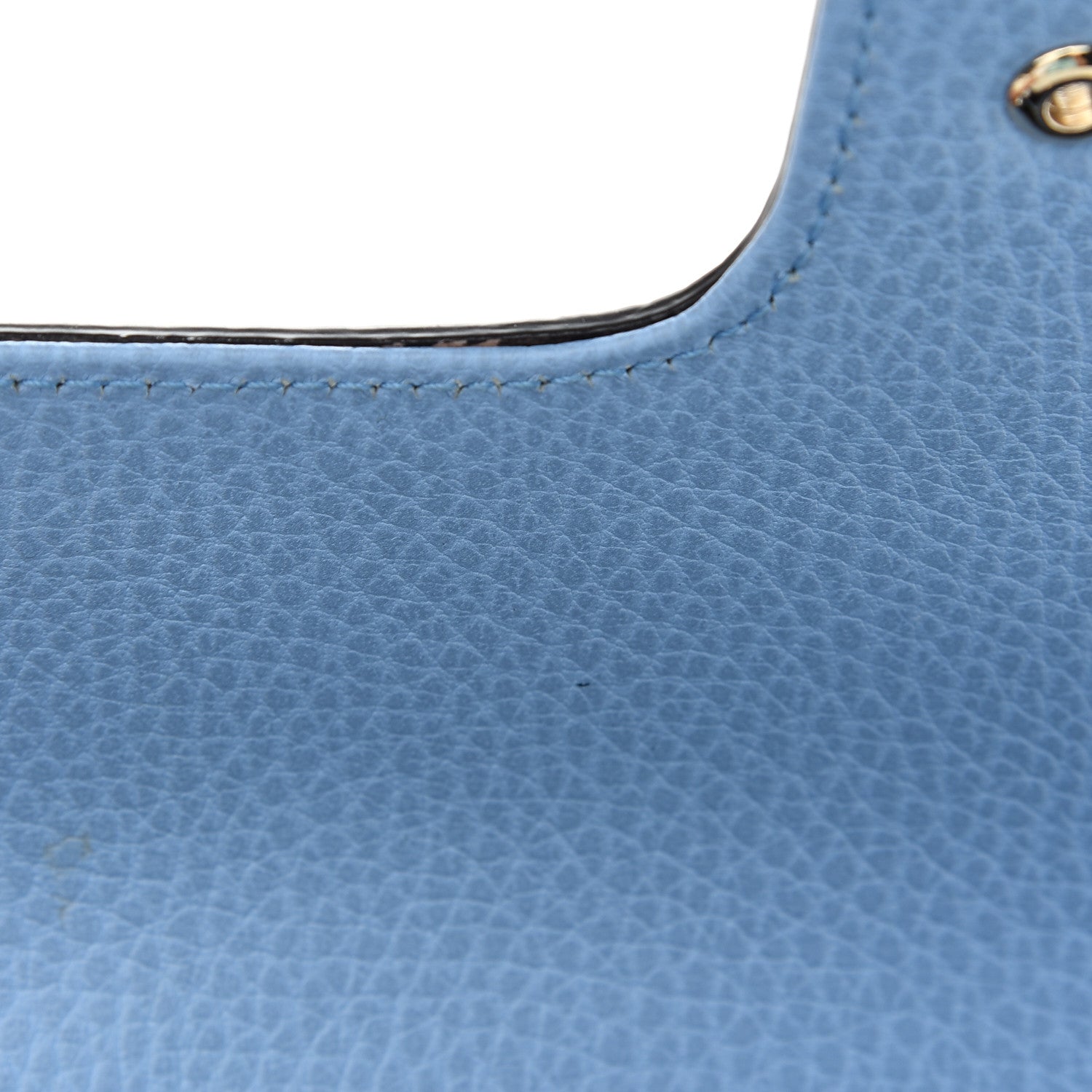 Gucci Dollar Calfskin Small Interlocking G Shoulder Bag Mineral Blue 8 of 10