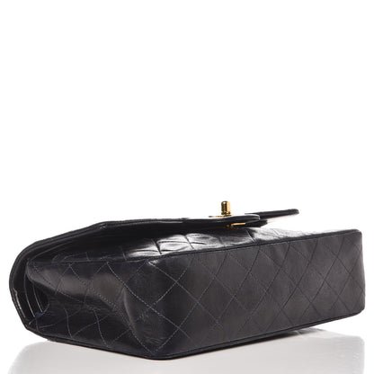 Chanel Lambskin Quilted Medium Double Flap Navy 5 of 14