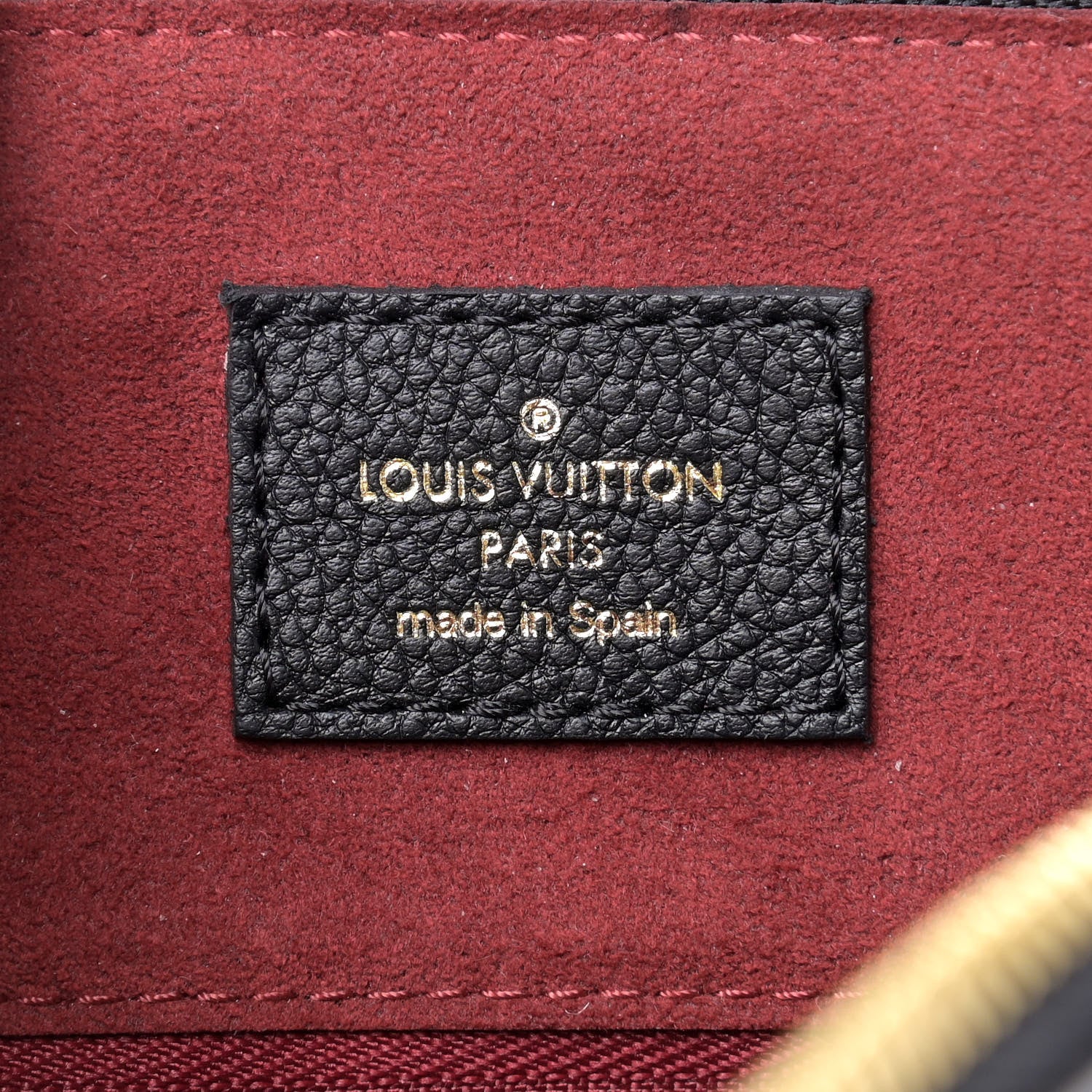 Louis Vuitton Empreinte Monogram Giant Speedy Bandouliere 25 Black Beige 8 of 8