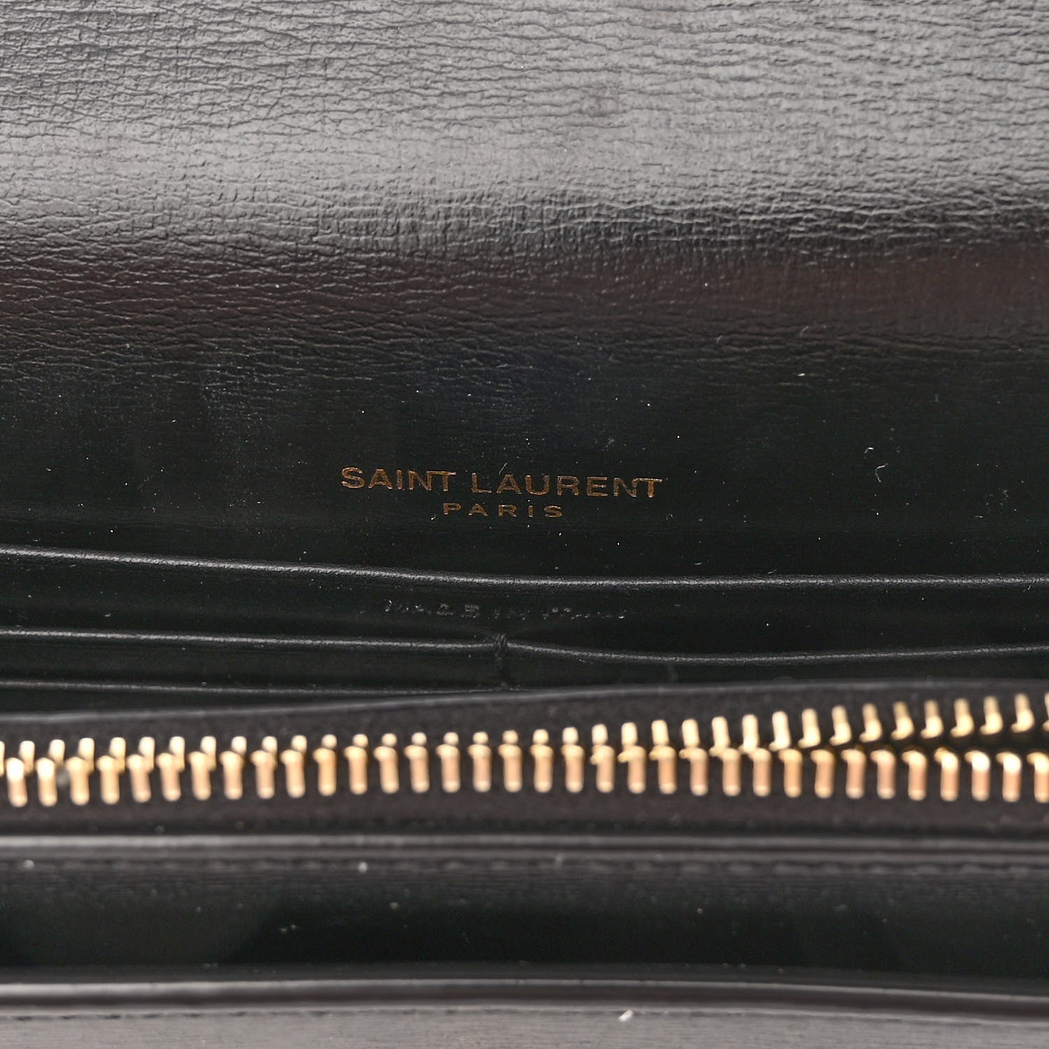 Saint Laurent Calfskin Monogram Sunset Chain Wallet Black 6 of 9