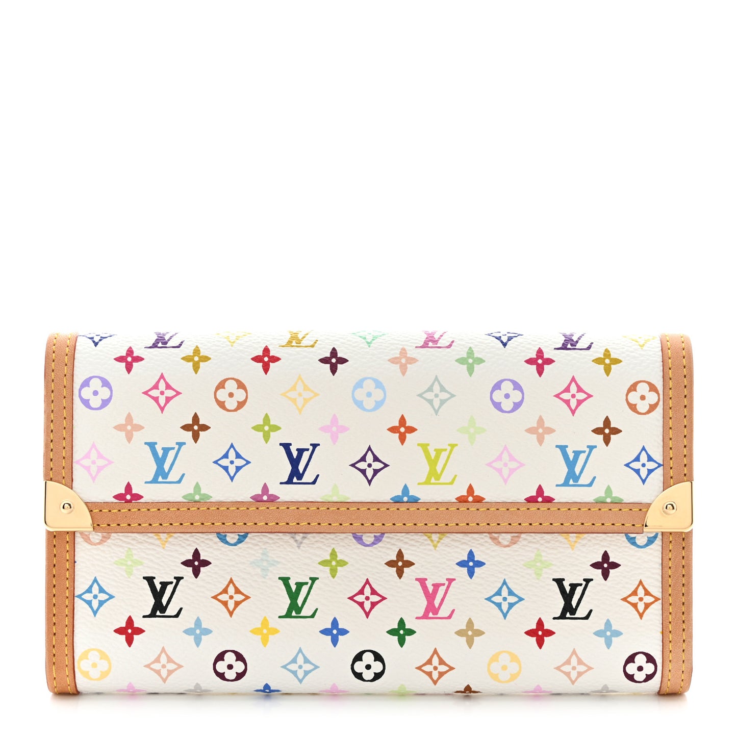 Monogram Multicolor Porte Tresor International Wallet White