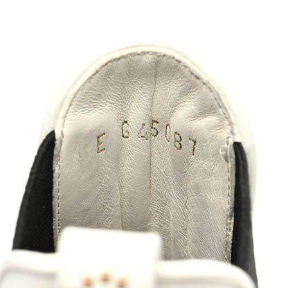 Chanel Calfskin Patent Cap Toe Quilted Short Boots 36 White Black 8 of 9