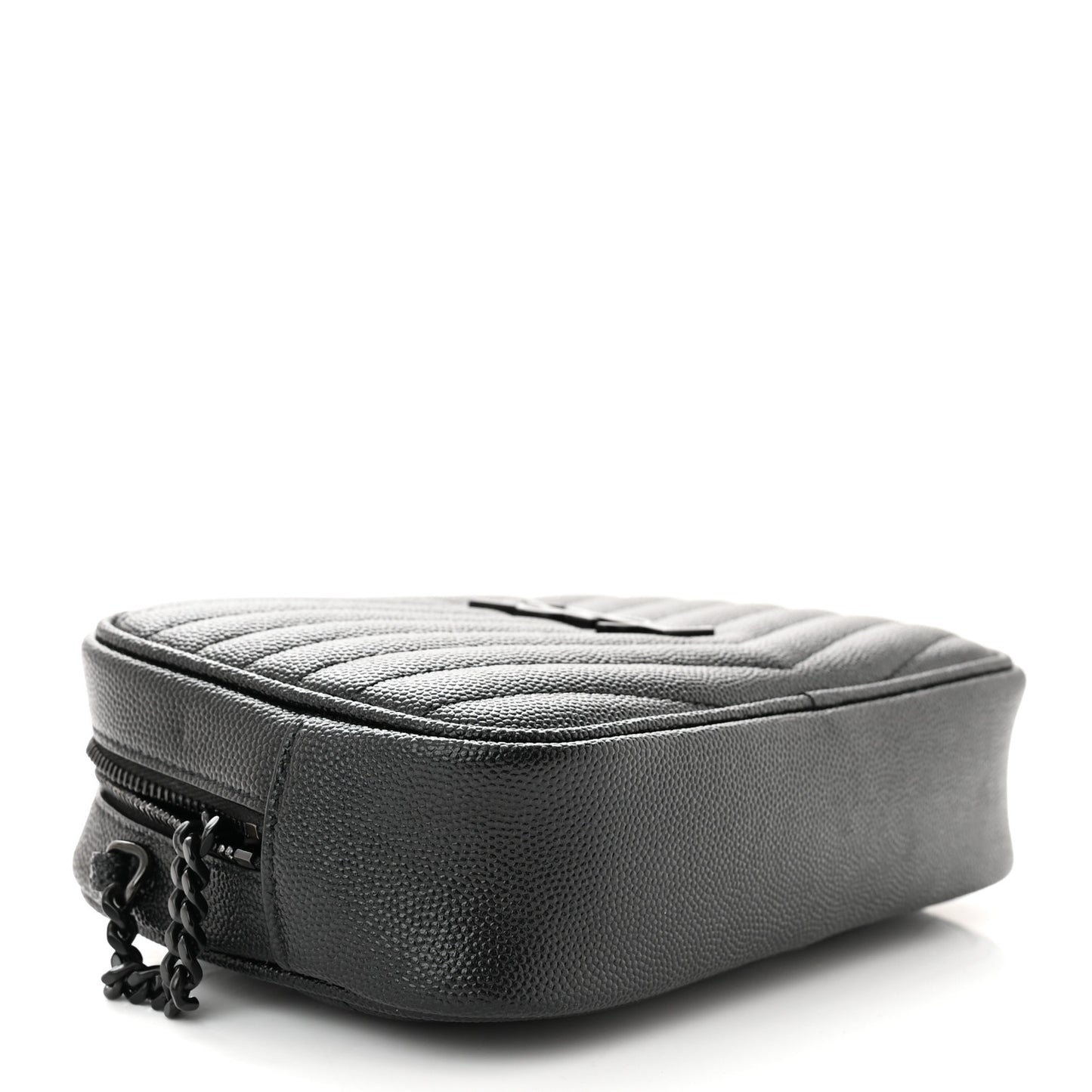 Grain De Poudre Matelasse Monochrome Monogram Mini Lou Camera Bag Black