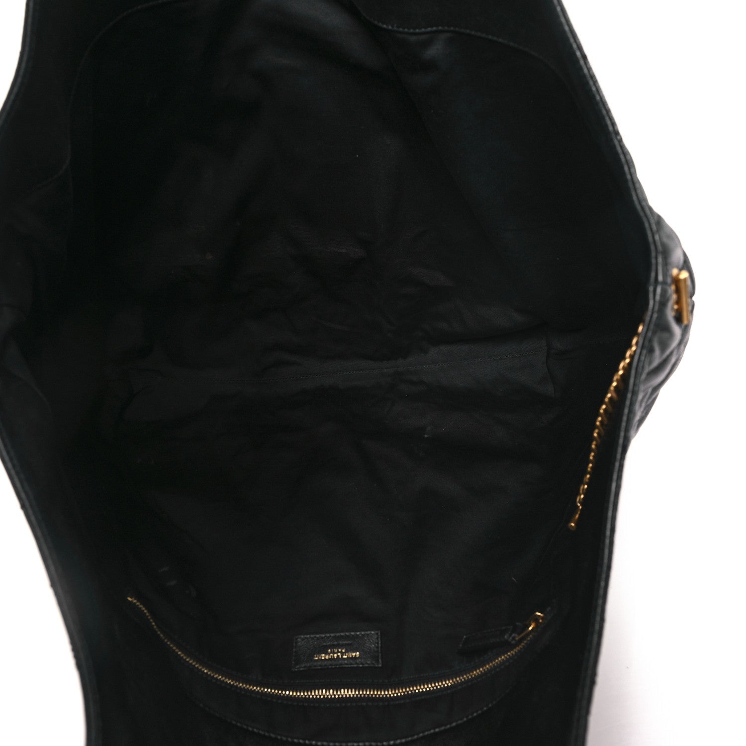 Saint Laurent Lambskin Quilted Maxi Icare Shopping Tote Black 5 of 12