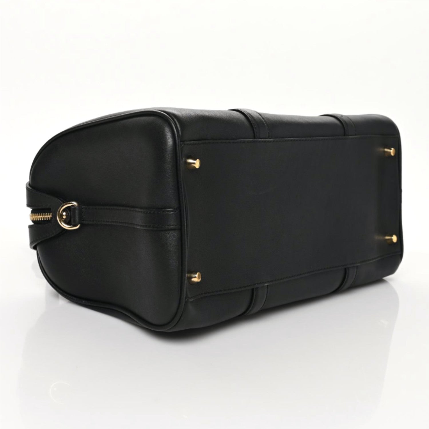 Burberry Derby Calfskin Medium Alchester Bowling Bag Black 3 of 10