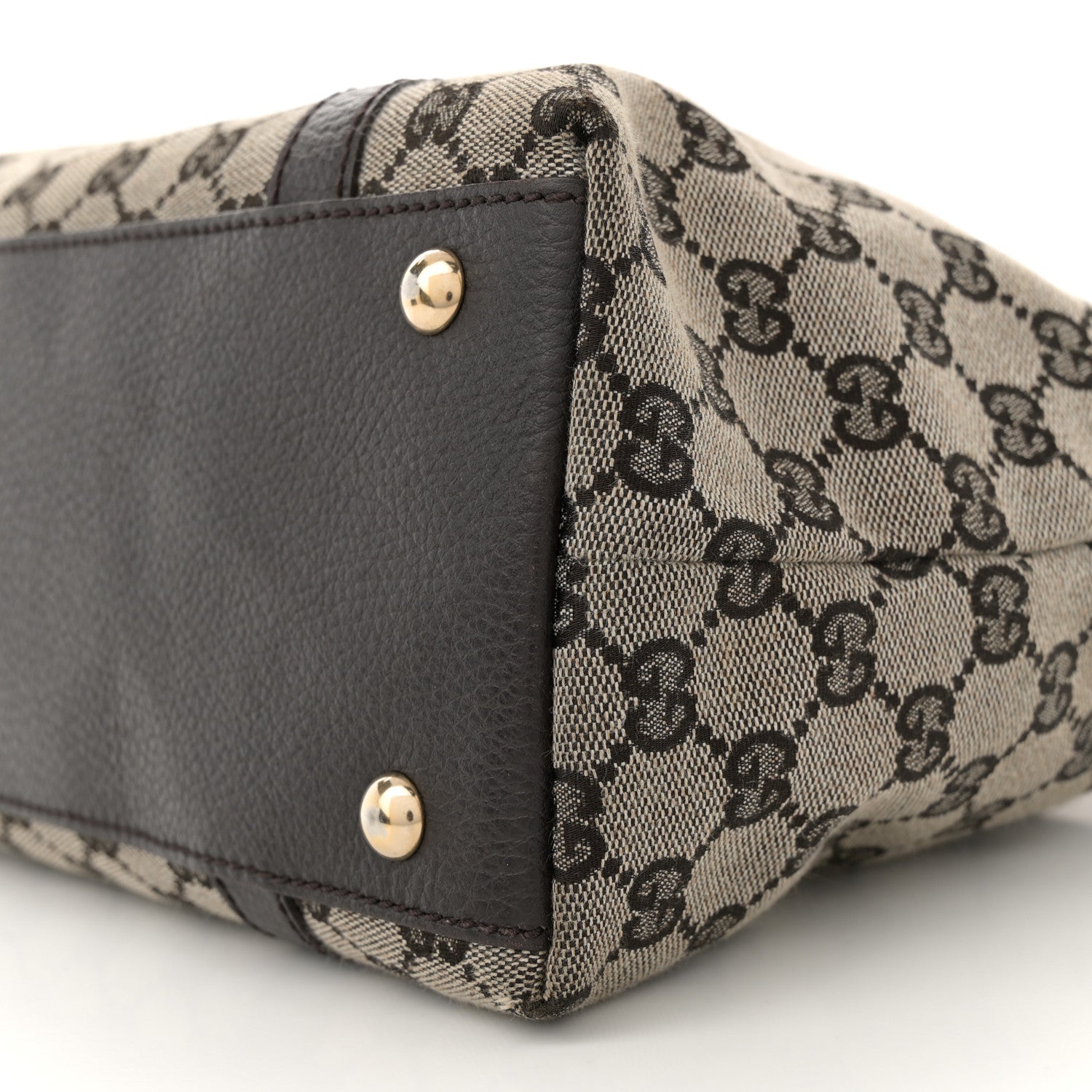 Gucci Monogram Abbey Medium Tote Dark Brown 10 of 10