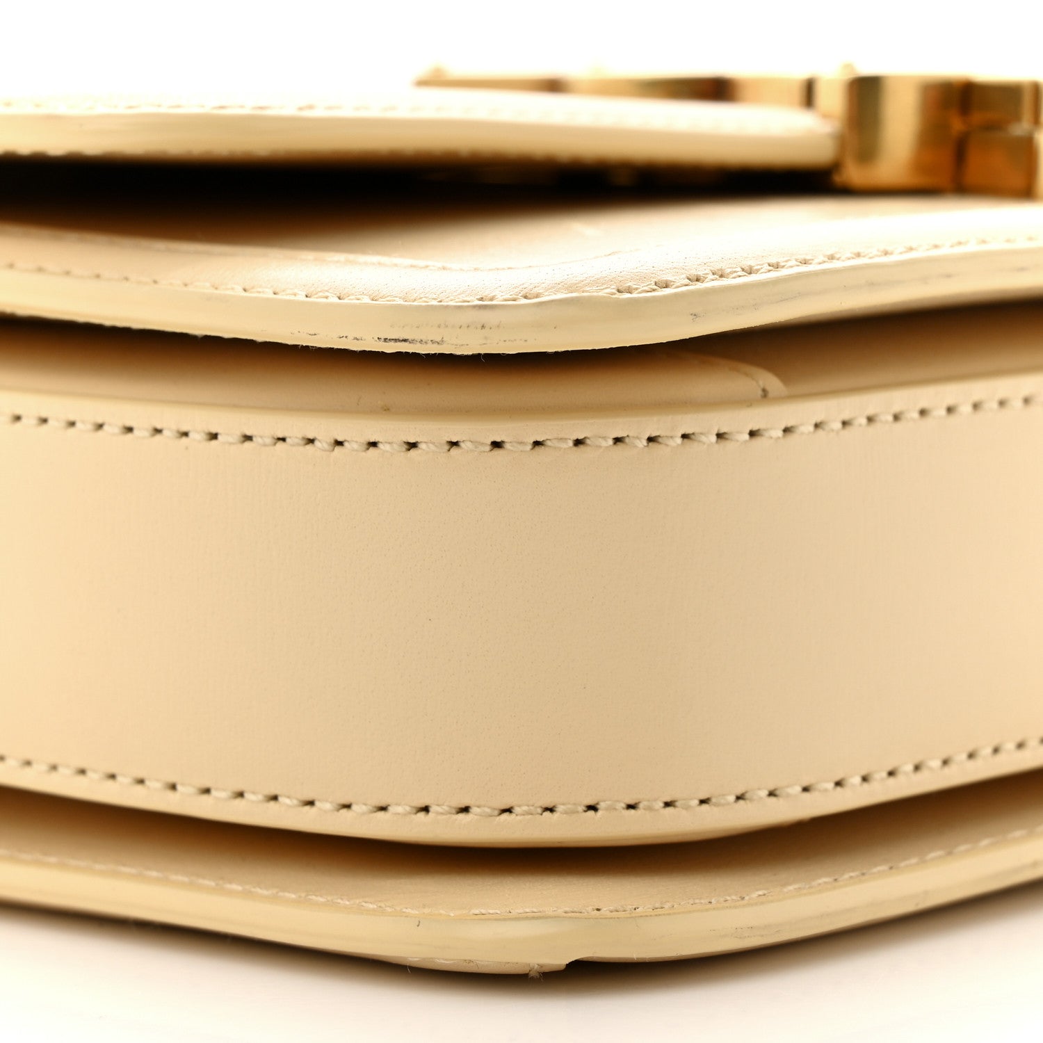 Saint Laurent Smooth Calfskin Small Solferino Satchel Ivory Natural 8 of 15
