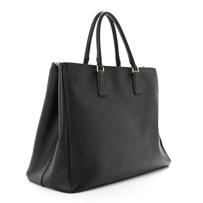 Prada Saffiano Large Galleria Double Zip Tote Black 3 of 13