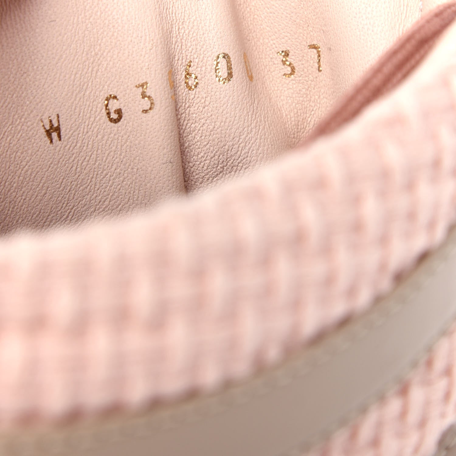 Chanel Tweed Patent Calfskin High Top Sneakers 37 Light Pink Light Beige 11 of 11