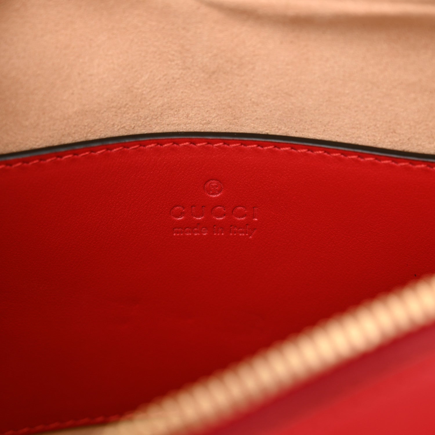 Gucci Calfskin Matelasse Diagonal Mini Interlocking G Heart Shoulder Bag Hibiscus Red 6 of 10