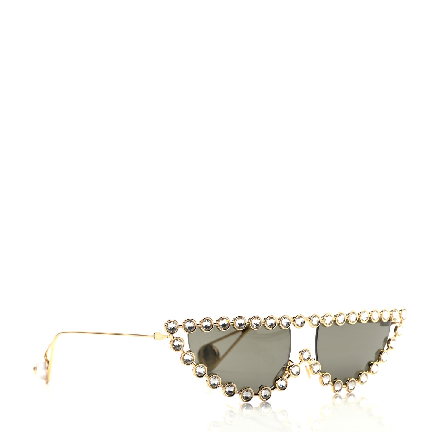 Metal Pearl Cat Eye Sunglasses GG0364S Gold