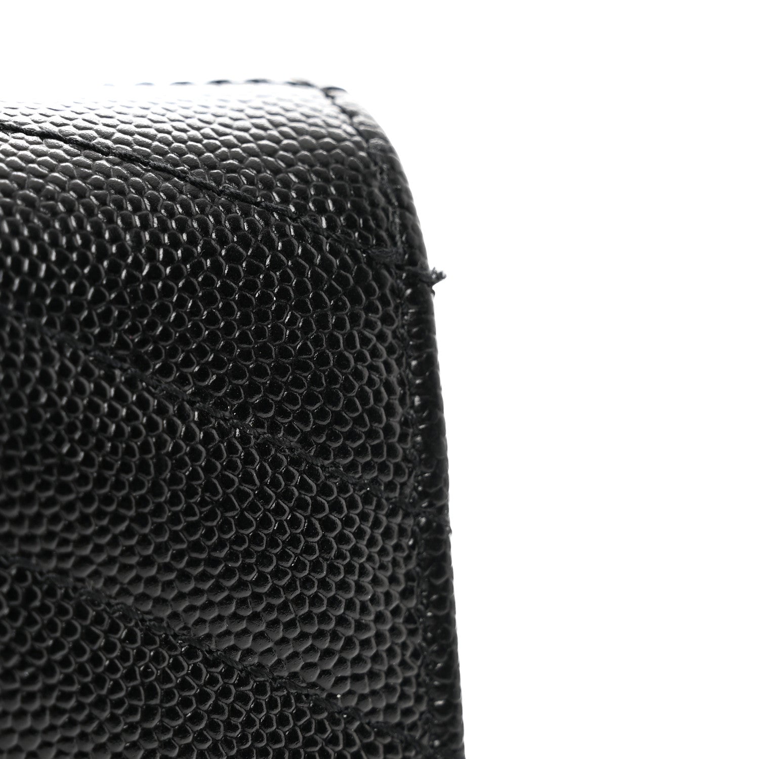 Saint Laurent Grain De Poudre Matelasse Chevron Monogram Flap Wallet Black 7 of 8