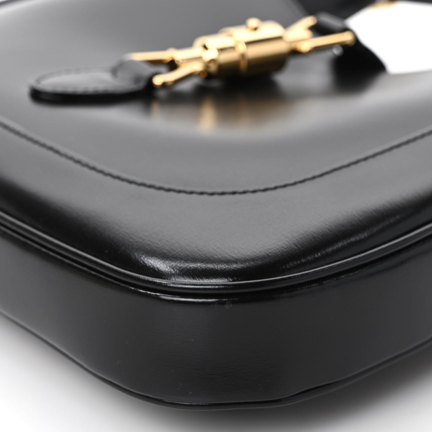 Boarded Dyana Lux Calfskin Small Jackie 1961 Hobo Black