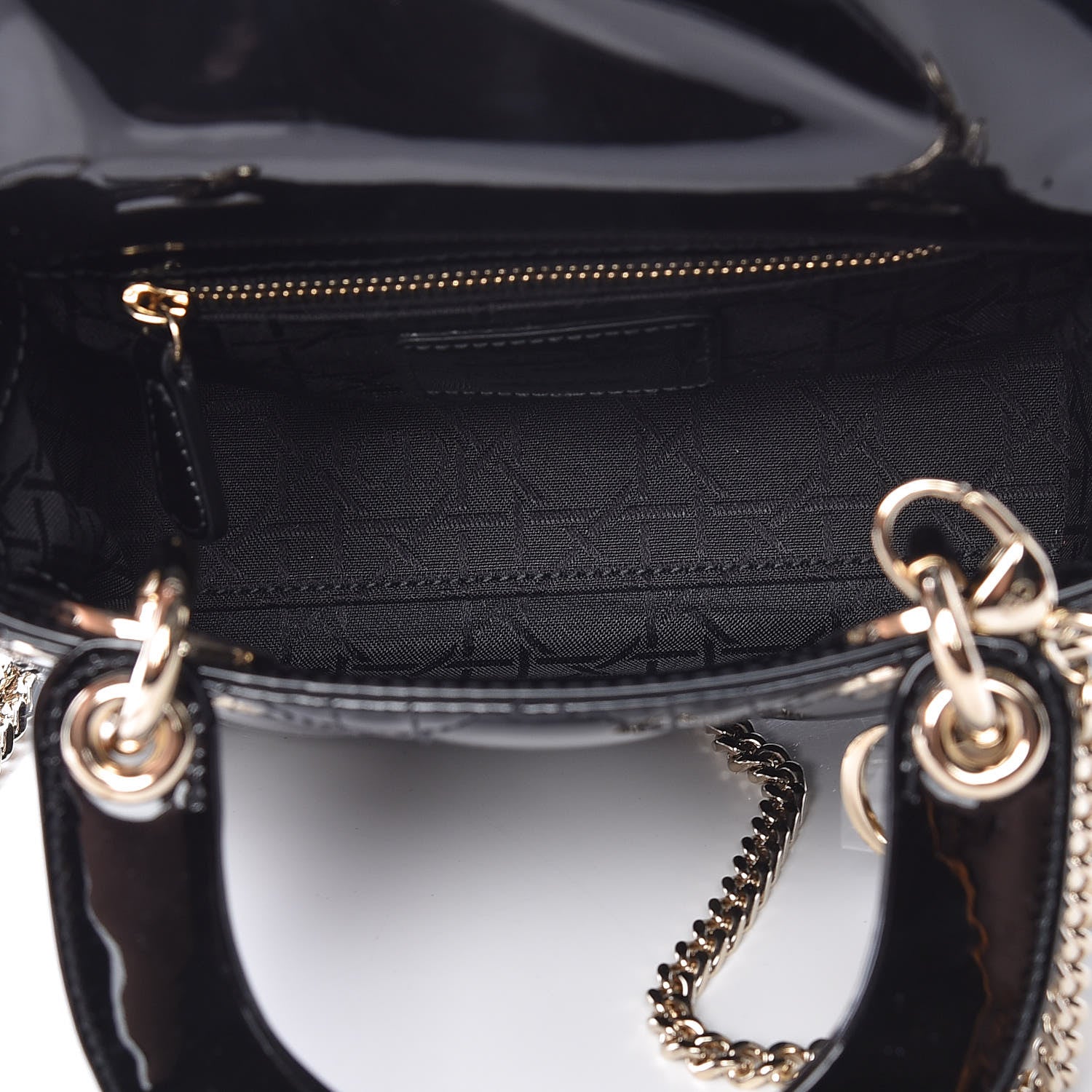 Christian Dior Patent Cannage Mini Lady Dior Black 5 of 9
