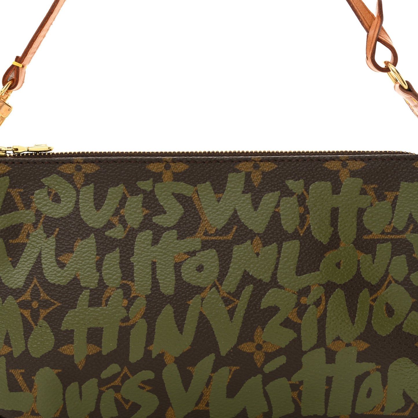 Monogram Graffiti Pochette Accessories Kaki