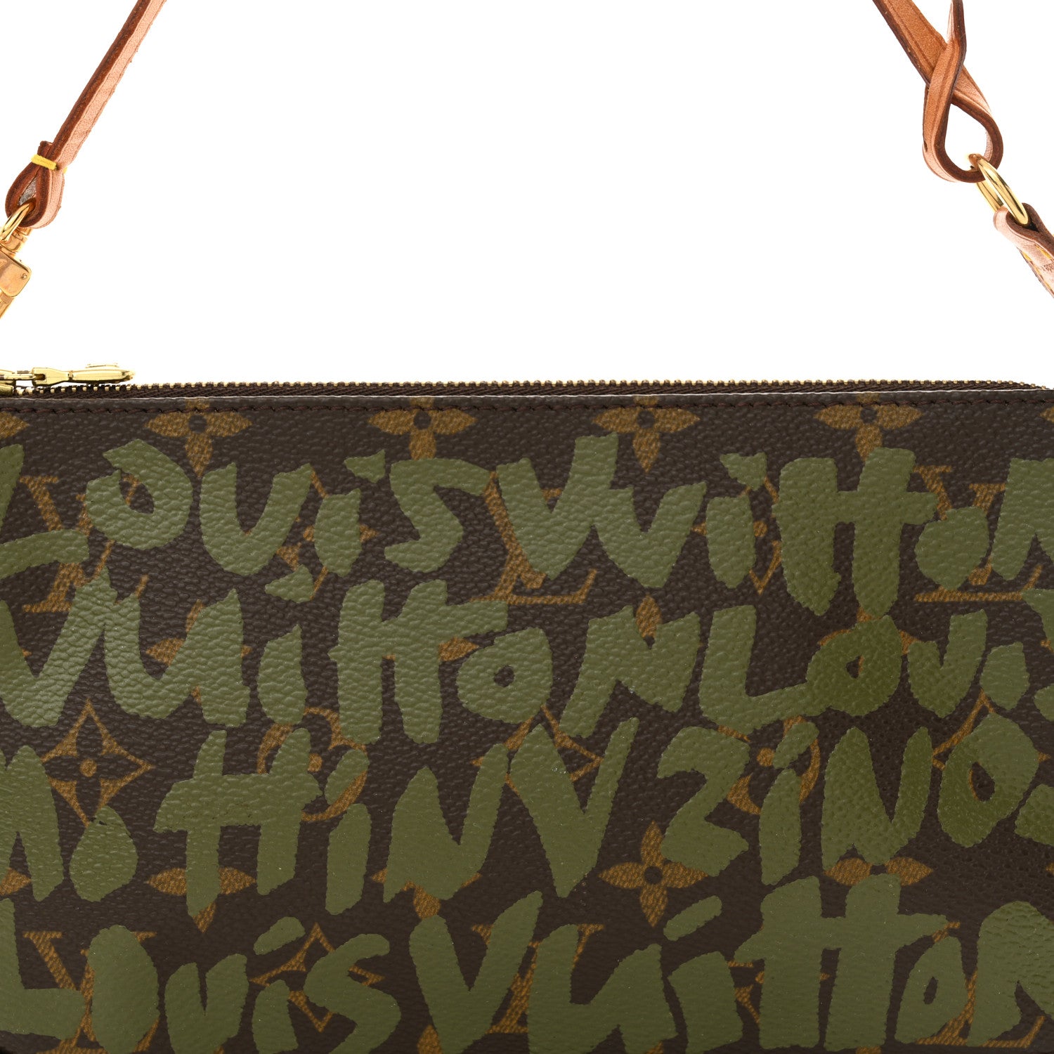 Louis Vuitton Monogram Graffiti Pochette Accessories Kaki 8 of 11