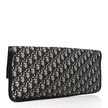 Christian Dior Oblique Fold Over Clutch Blue 3 of 9