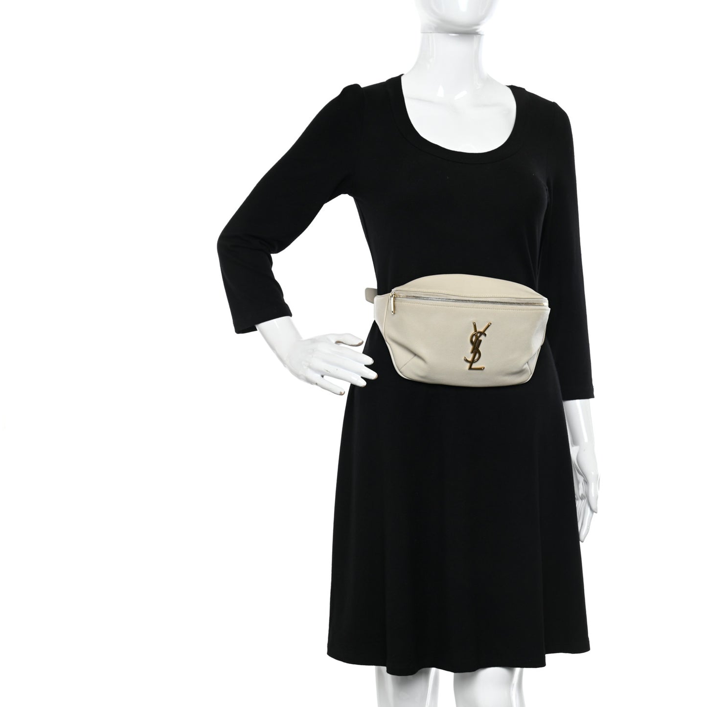 Grain De Poudre Monogram Belt Bag Blanc Vintage