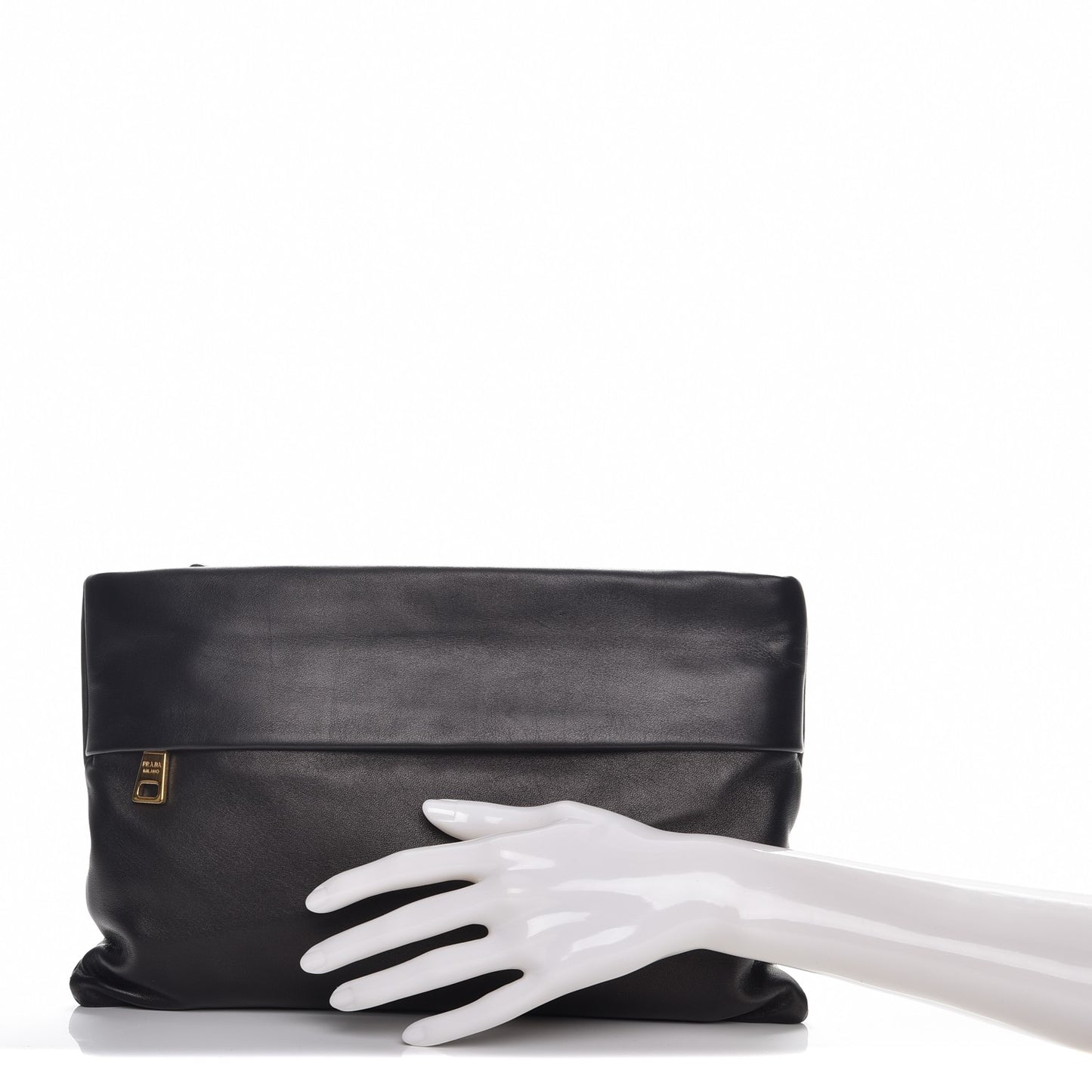 Soft Calf Clutch Nero Black