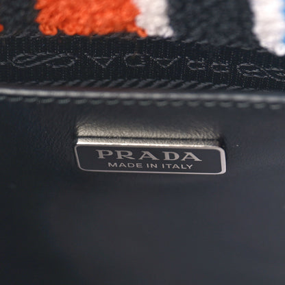 Prada Terry Cloth Small Stripe Tote 6 of 9
