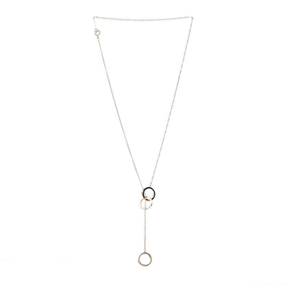 Tiffany 18K Yellow Gold 1837 Interlocking Circles Lariat Necklace 3 of 7