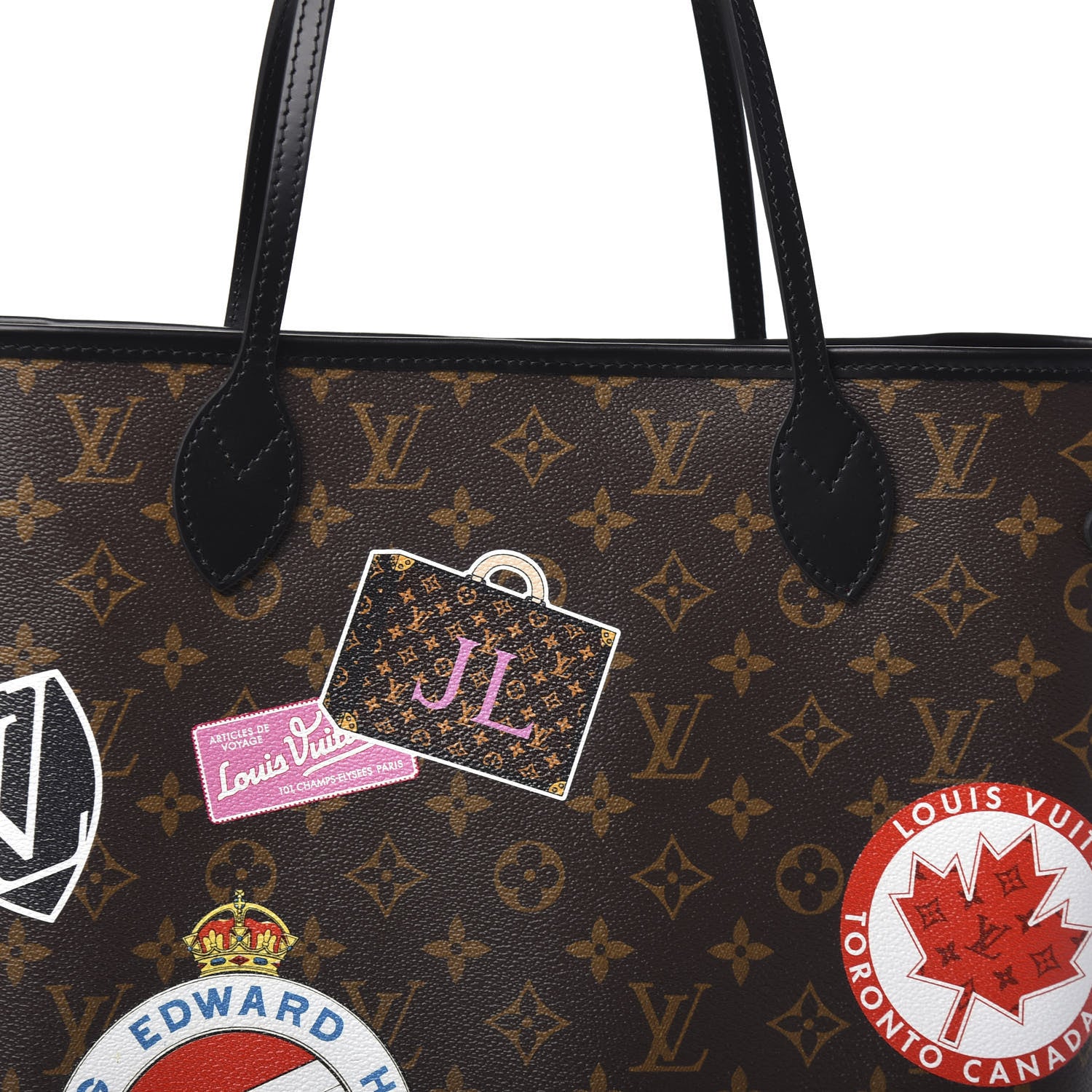 Louis Vuitton Monogram My LV World Tour Neverfull MM 7 of 9