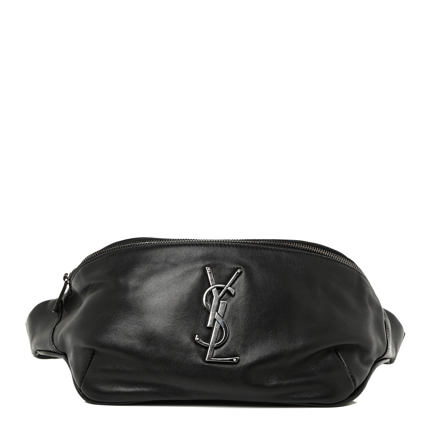 Saint Laurent Calfskin Monogram Belt Bag Black 1 of 19