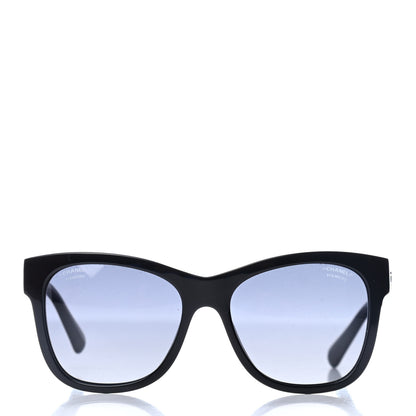 Chanel Acetate Polarized Square CC Sunglasses 5380 Black 2 of 4